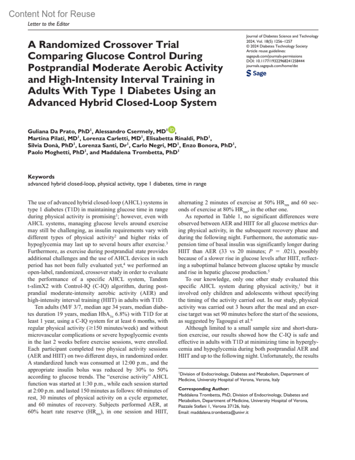 Journal Of Diabetes Science And Technology A Randomized Crossover Trial Comparing Glucose... : Journal of Diabetes